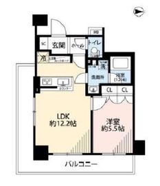 プレール・ドゥーク森下3 6階 間取り図