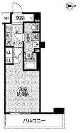 プレール・ドゥーク森下3 10階 間取り図