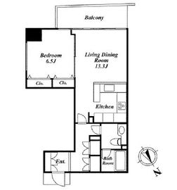 パレステュディオ赤坂 303 間取り図