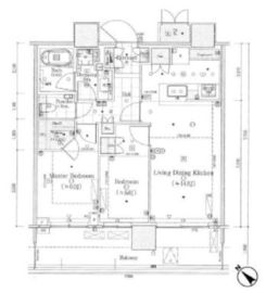 パークシティ武蔵小山ザタワー 14階 間取り図