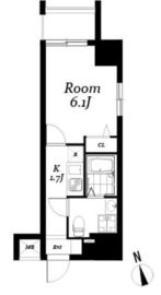 レジディア浅草吾妻橋 305 間取り図