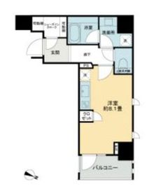 ライオンズ千代田岩本町ミレス-KDA 504 間取り図