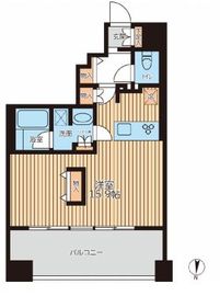 プライマルフロント錦糸町 1202 間取り図