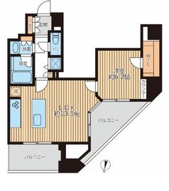 プライマルフロント錦糸町 1301 間取り図