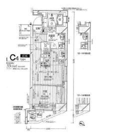 シティインデックス三ノ輪 12階 間取り図