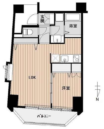 バージュアル新御徒町 8階 間取り図
