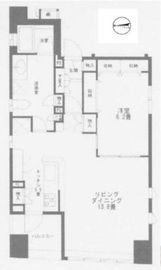 フォレシティ島津山 202 間取り図