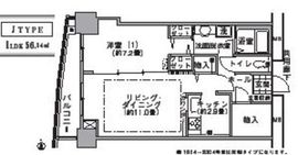 河田町ガーデン 1-2214 間取り図