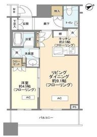 ブリリアタワーズ目黒 10階 間取り図