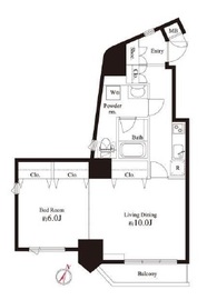 クローバー六本木 5階 間取り図