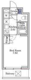 ラクラス学芸大学 408 間取り図