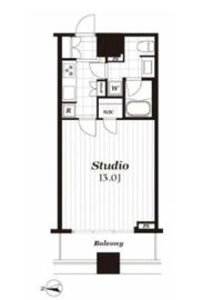 コンシェリア西新宿タワーズウエスト 15階 間取り図