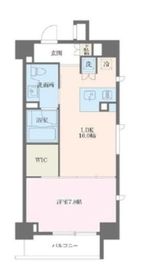 MFPRコート麻布十番 401 間取り図