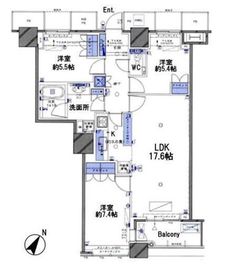 ザ・東京タワーズ ミッドタワー 41階 間取り図