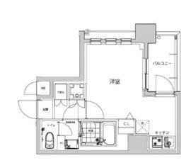 ハーモニーレジデンス早稲田夏目坂 7階 間取り図