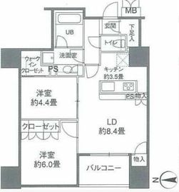 カスタリアタワー品川シーサイド 712 間取り図