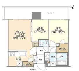 シティタワーズ東京ベイ 8階 間取り図