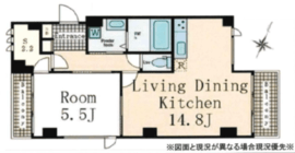 トムズ南青山 301 間取り図