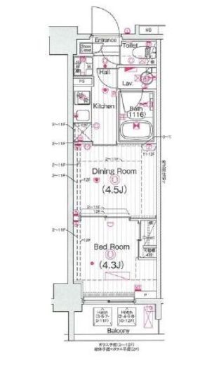 グランド・ガーラ木場 7階 間取り図