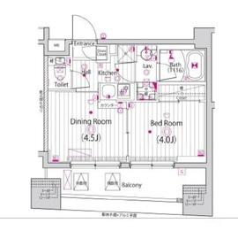 グランド・ガーラ木場 7階 間取り図