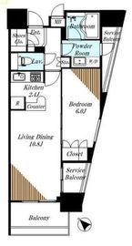 グランスイート南麻布 12階 間取り図