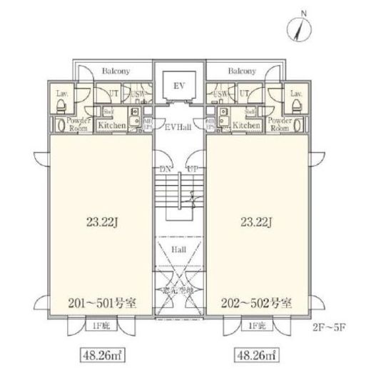 ラピス青山2 402 間取り図
