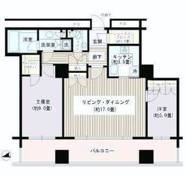 ザ・パークタワー東京サウス 27階 間取り図