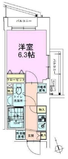 駒込レジデンス壱番館 1104 間取り図