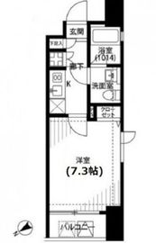 プレール・ドゥーク銀座東 7階 間取り図