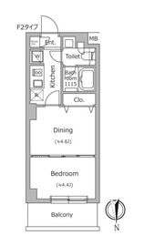 ドゥーエ南千住 303 間取り図
