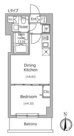 ドゥーエ南千住 703 間取り図