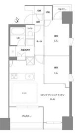 プレシス東麻布 6階 間取り図