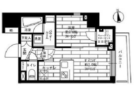 アジールコフレ中目黒 8階 間取り図