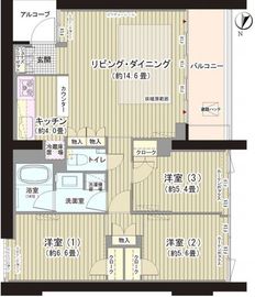 ガーデニエール砧ウエスト 224 間取り図