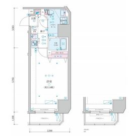 ジェノヴィア渋谷笹塚スカイガーデン 2階 間取り図