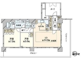 アーバンドックパークシティ豊洲タワー 31階 間取り図