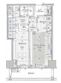 アクシア麻布 8階 間取り図