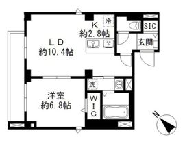 ジョカットロ蔵前 202 間取り図