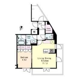 フレンシア学芸大学 307 間取り図