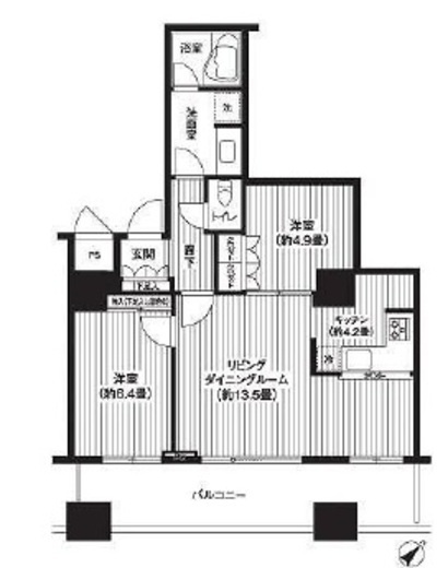 エアライズタワー 10階 間取り図