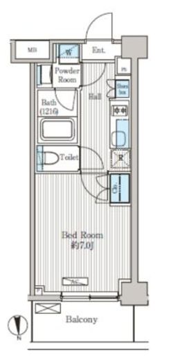 オアーゼ品川レジデンス 531 間取り図