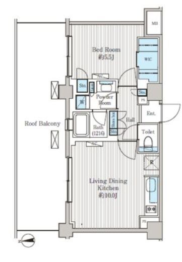 オアーゼ品川レジデンス 614 間取り図