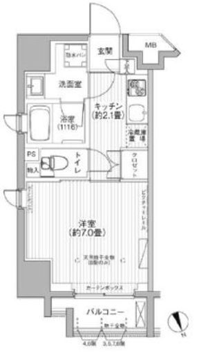 ファーストリアルタワー新宿 2002 間取り図