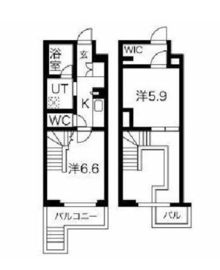 クオリア新宿余丁町 1階 間取り図