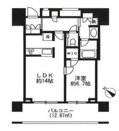 クロスエアタワー 16階 間取り図