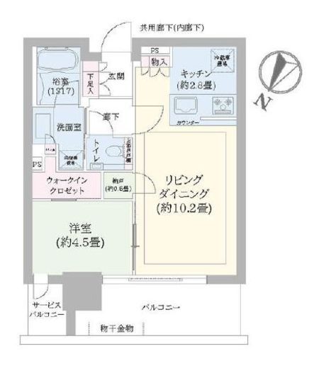 シティタワーズ東京ベイ 6階 間取り図