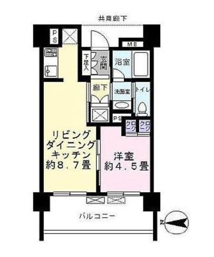 パークホームズ四谷三丁目アーバンレジデンス 3階 間取り図