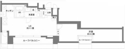 カスタリアお茶の水 704 間取り図