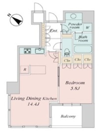 THE ROPPONGI TOKYO CLUB RESIDENCE 12階 間取り図