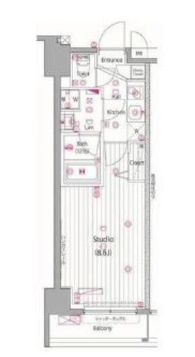 ガーラ・ヒルズ赤坂 1階 間取り図